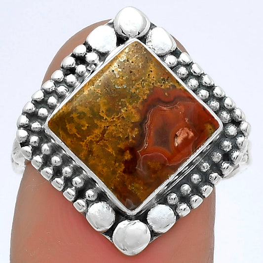 Natural Rare Cady Mountain Agate Ring size-8 R-1154 SDR174890