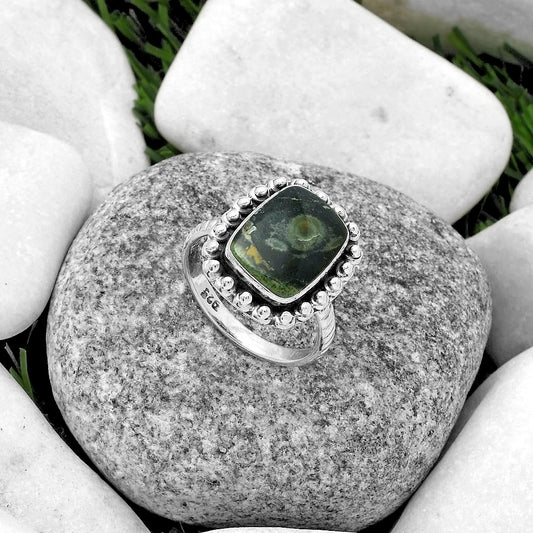 Natural Star Galaxy Jasper Ring size-8.5 R-1124 SDR175035