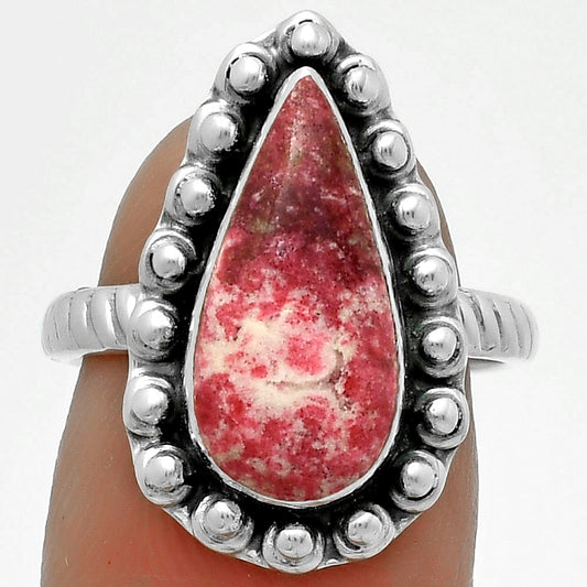 Natural Pink Thulite - Norway Ring size-7 R-1124 SDR175043