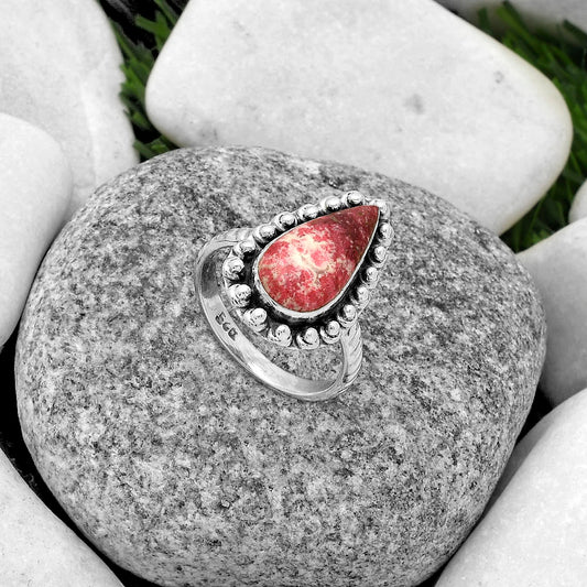 Natural Pink Thulite - Norway Ring size-7 R-1124 SDR175043