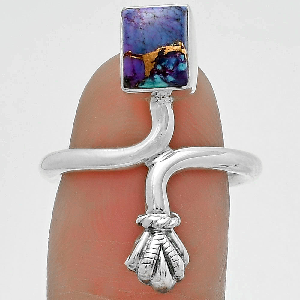 Copper Purple Turquoise - Arizona Ring size-7 R-1482 SDR175061
