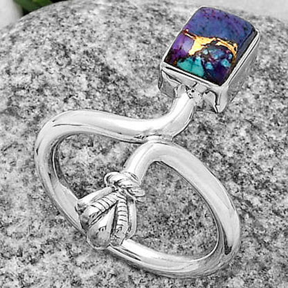 Copper Purple Turquoise - Arizona Ring size-7 R-1482 SDR175061