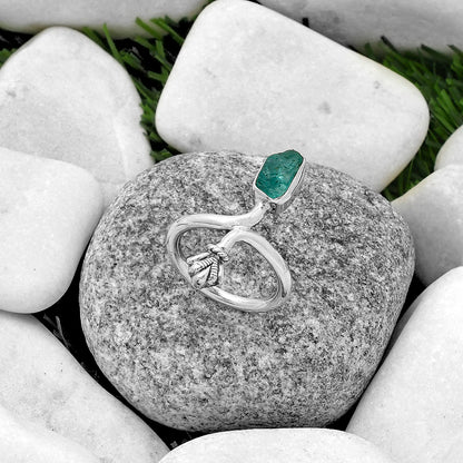 Natural Neon Blue Apatite Madagascar Ring size-7 R-1482 SDR175062