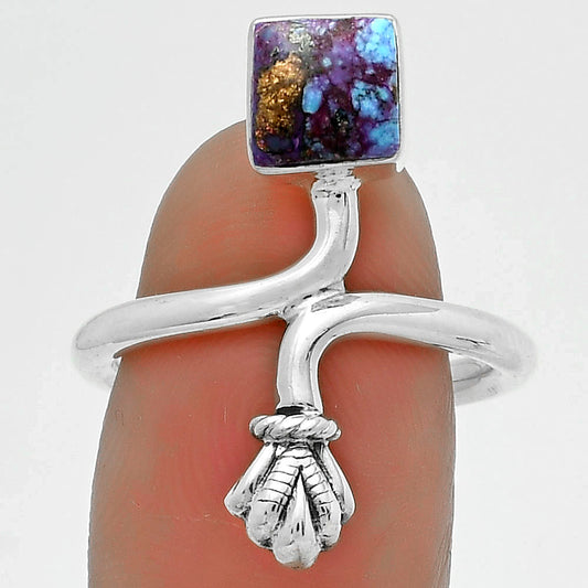 Copper Purple Turquoise - Arizona Ring size-7.5 R-1482 SDR175066