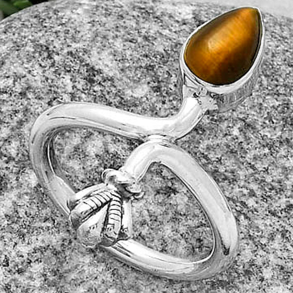 Natural Tiger Eye - Africa Ring size-7 R-1482 SDR175071