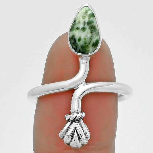 Natural Dioptase Ring size-7.5 R-1482 SDR175073