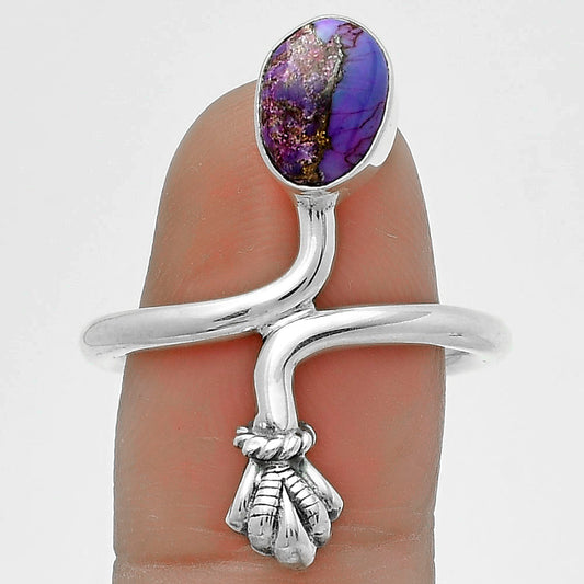 Copper Purple Turquoise - Arizona Ring size-8.5 R-1482 SDR175078