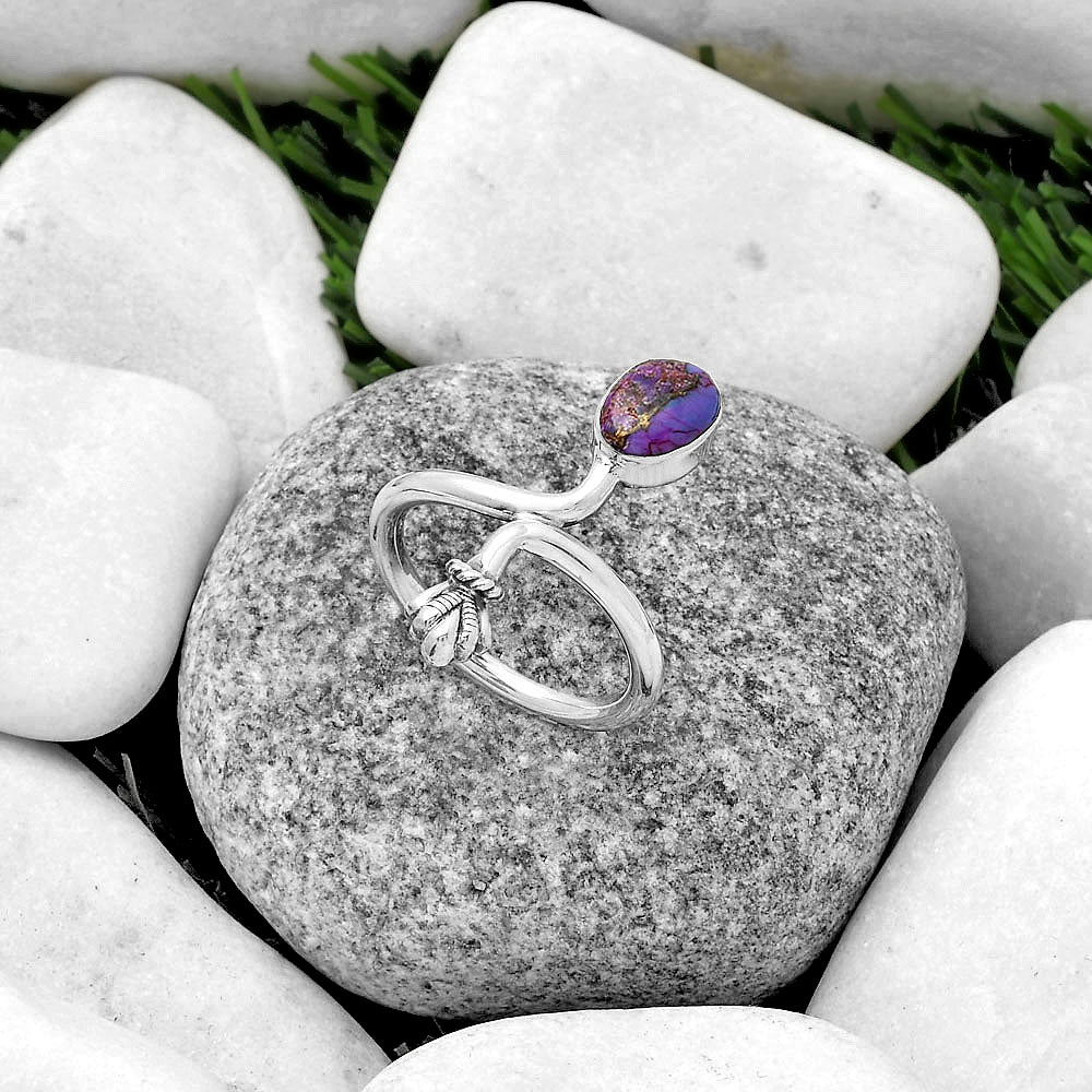Copper Purple Turquoise - Arizona Ring size-8.5 R-1482 SDR175078