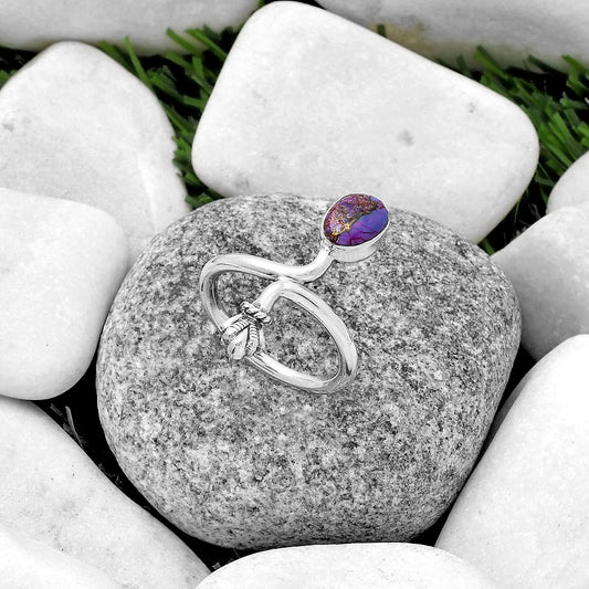 Copper Purple Turquoise - Arizona Ring size-8.5 R-1482 SDR175078