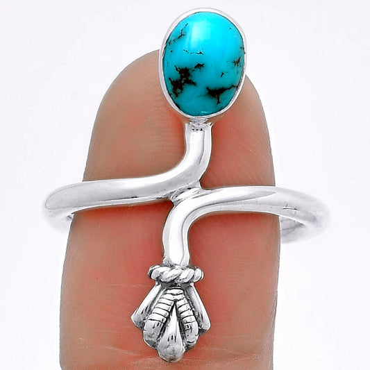 Natural Kingman Turquoise Ring size-8.5 R-1482 SDR175088
