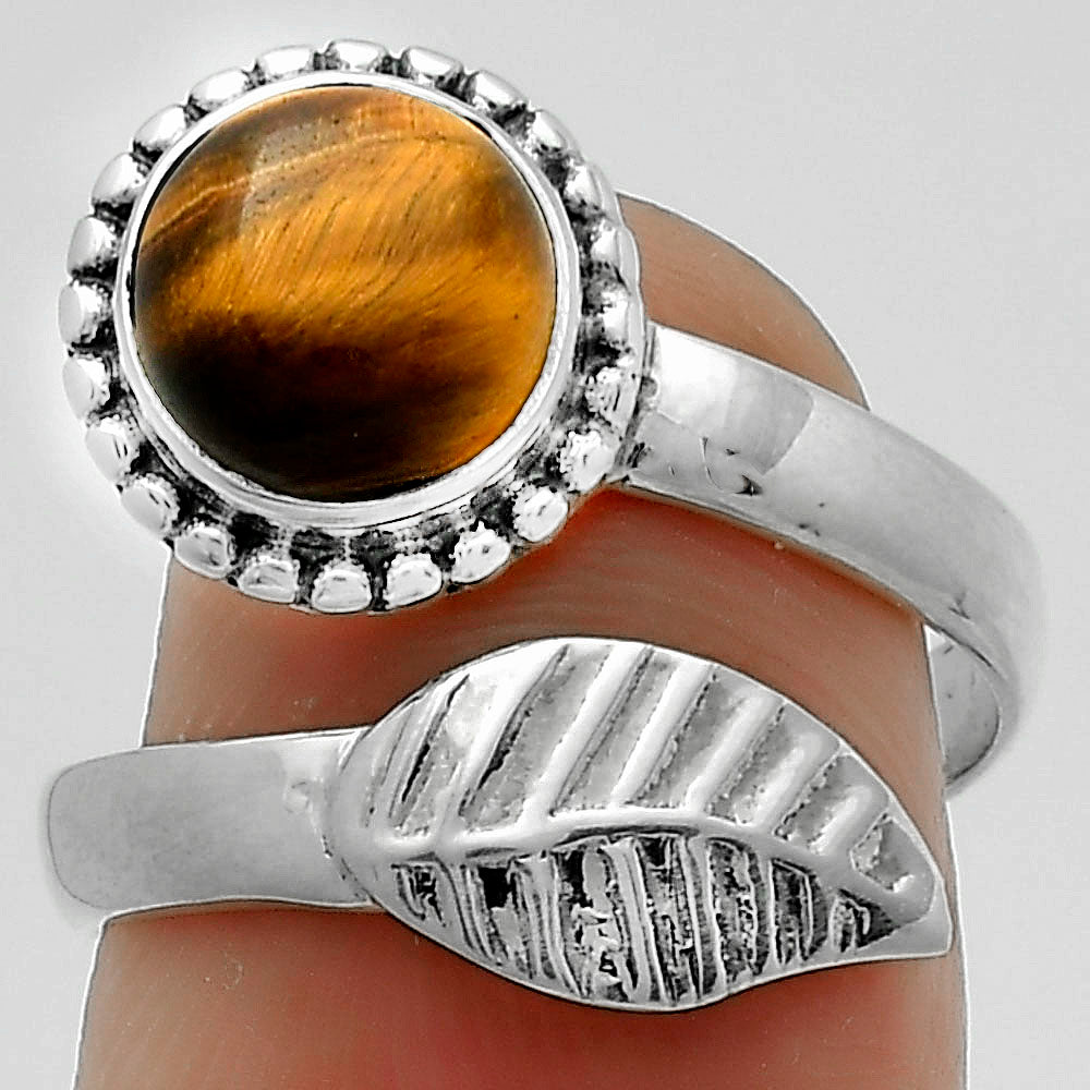 Natural Tiger Eye - Africa Ring size-7.5 R-1440 SDR175262