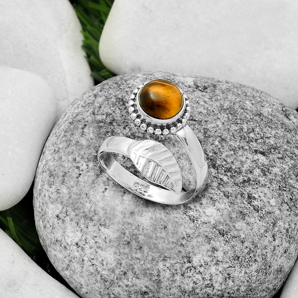 Natural Tiger Eye - Africa Ring size-7.5 R-1440 SDR175262