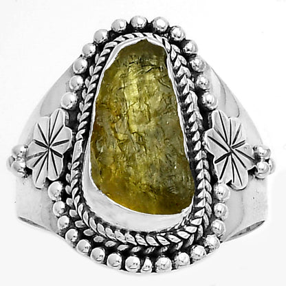 Natural Rare Kornerupine Rough Ring size-8 R-1424 SDR175388