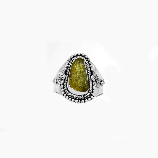 Natural Rare Kornerupine Rough Ring size-8 R-1424 SDR175388