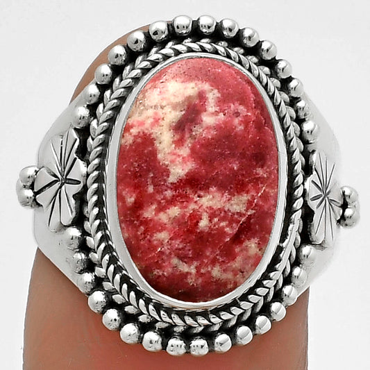 Natural Pink Thulite - Norway Ring size-7.5 R-1424 SDR175392
