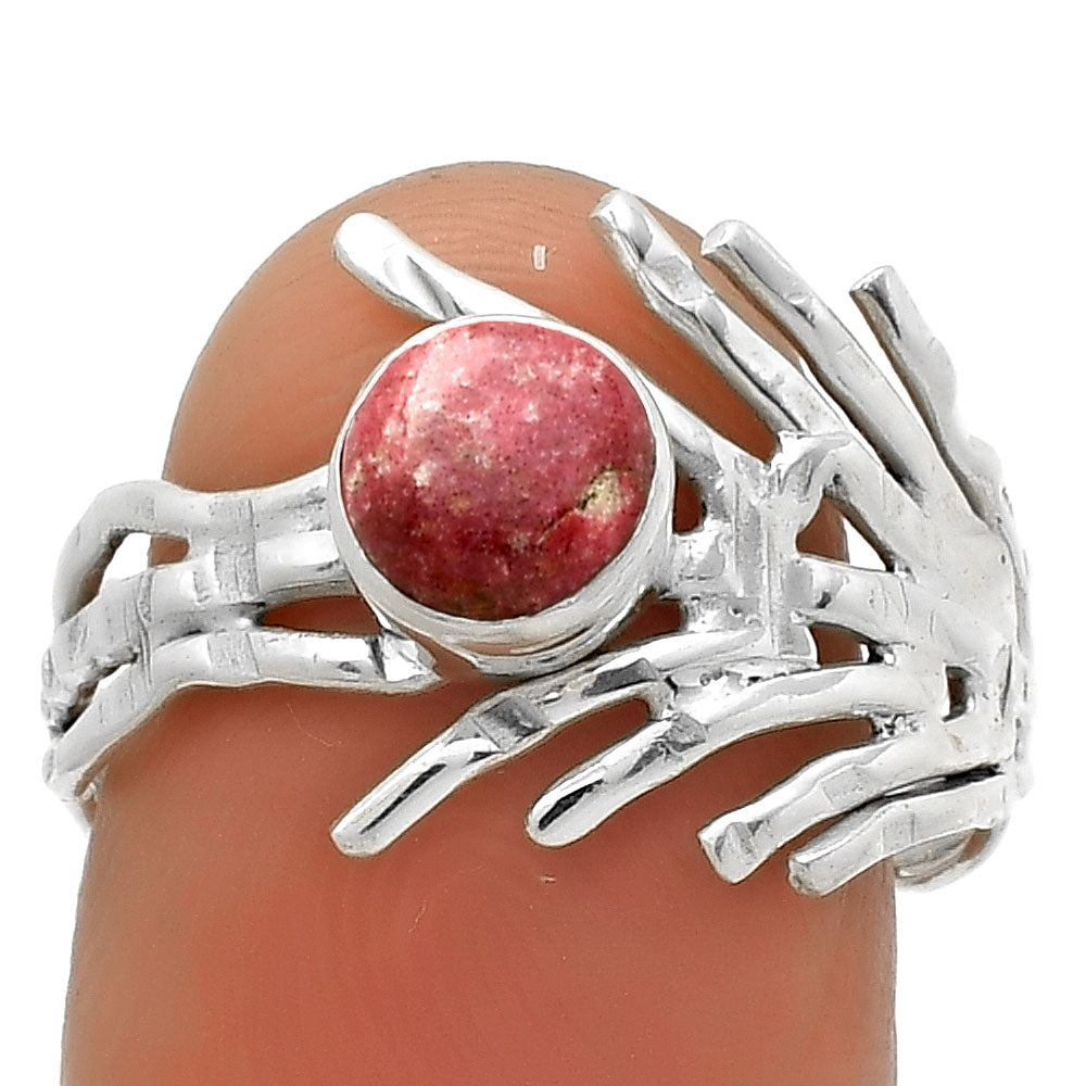 Natural Pink Thulite - Norway Ring size-8 R-1401 SDR175427