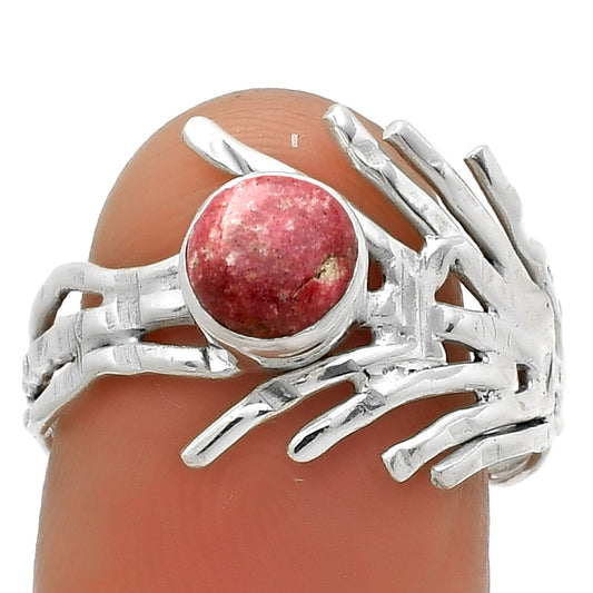 Natural Pink Thulite - Norway Ring size-8 R-1401 SDR175427