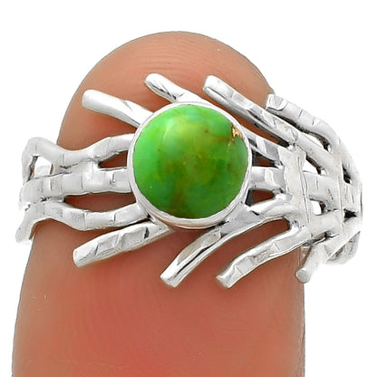 Copper Green Turquoise - Arizona Ring size-8.5 R-1401 SDR175433