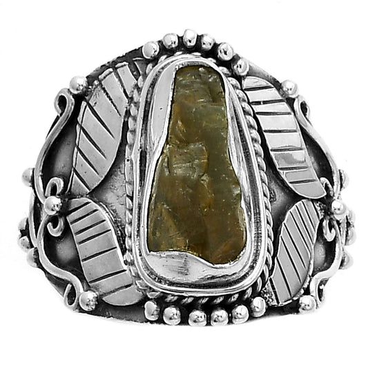 Southwest Style Rare Kornerupine Rough Ring size-8 R-1507 SDR175467