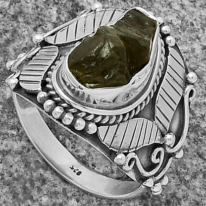 Southwest Style Rare Kornerupine Rough Ring size-7 R-1507 SDR175486