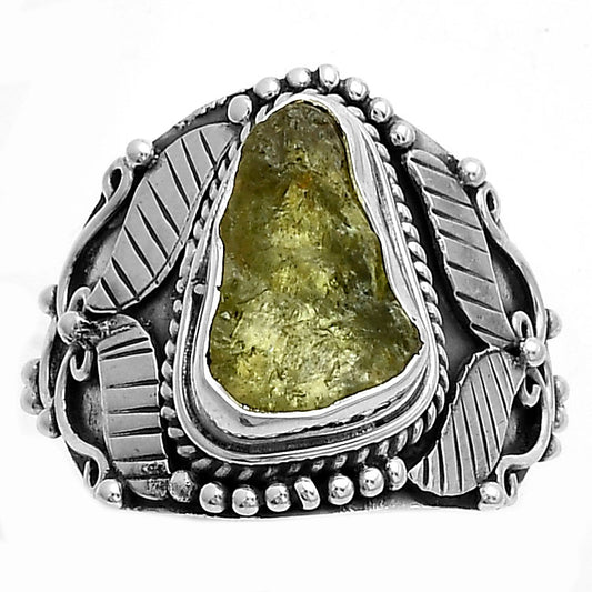 Southwest - Rare Kornerupine Rough Ring size-8.5 R-1507 SDR175490