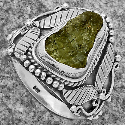 Southwest - Rare Kornerupine Rough Ring size-8.5 R-1507 SDR175490