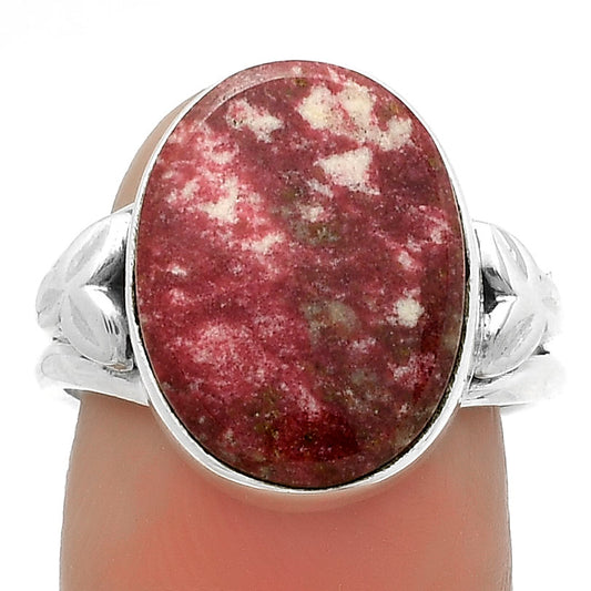 Natural Pink Thulite - Norway Ring size-8 R-1261 SDR175512