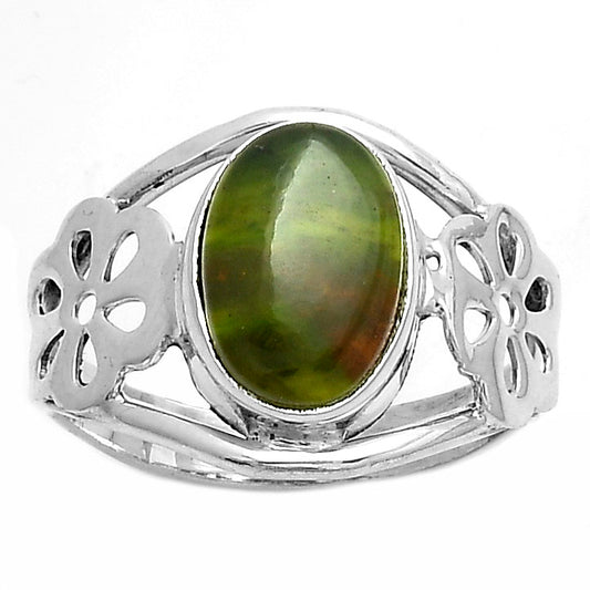 Natural Chrome Chalcedony Ring size-8 R-1497 SDR175518