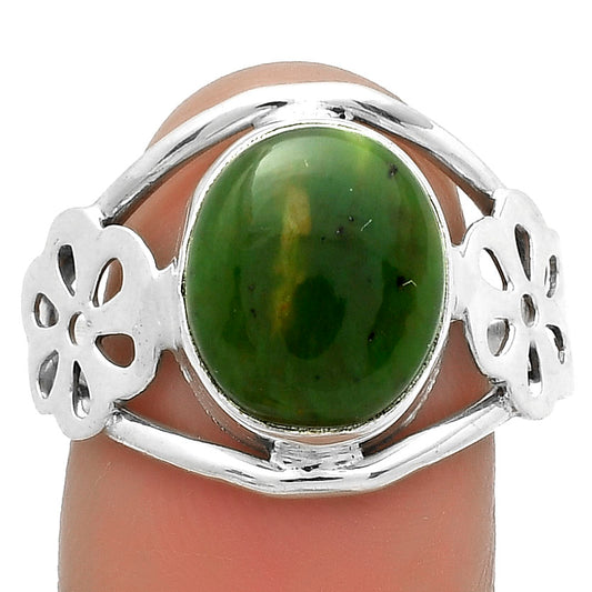 Natural Chrome Chalcedony Ring size-8 R-1497 SDR175519
