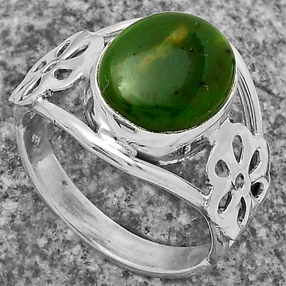 Natural Chrome Chalcedony Ring size-8 R-1497 SDR175519