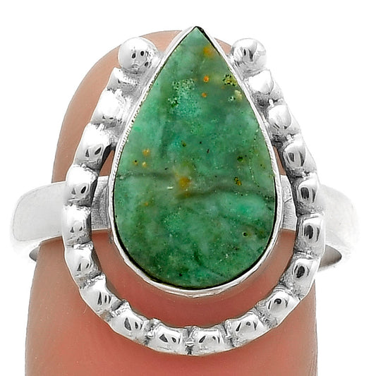 Natural Chrome Chalcedony Ring size-8.5 R-1518 SDR175521