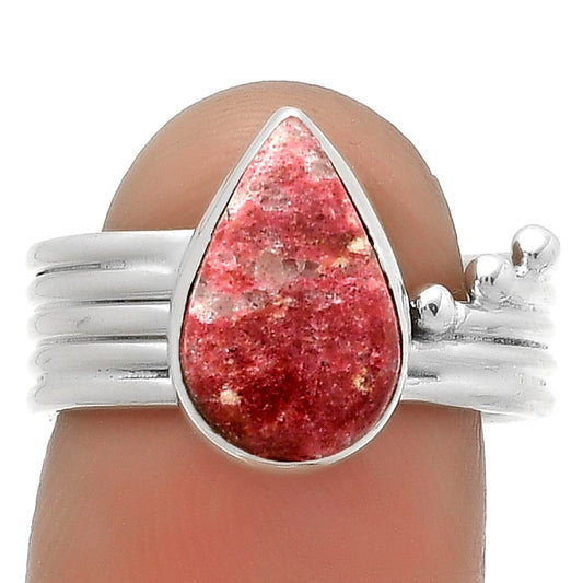 Natural Pink Thulite - Norway Ring size-7 R-1492 SDR175538