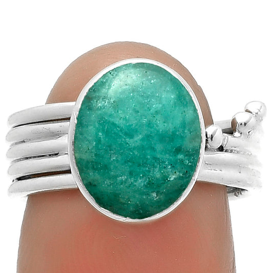 Natural Paraiba Amazonite Ring size-7 R-1492 SDR175560