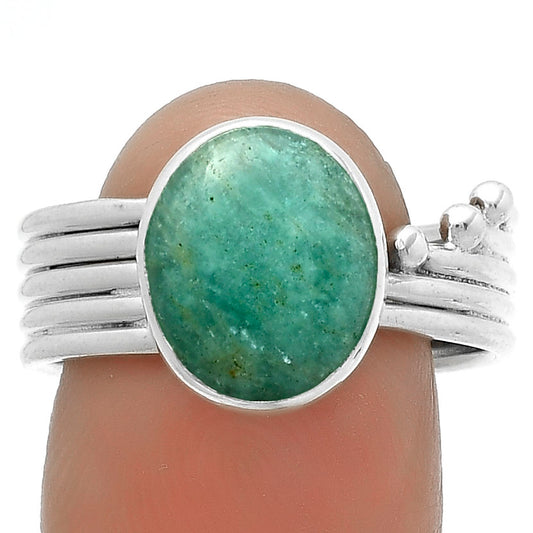 Natural Paraiba Amazonite Ring size-9 R-1492 SDR175567