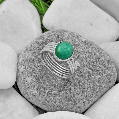 Natural Paraiba Amazonite Ring size-9 R-1492 SDR175567