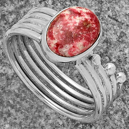 Natural Pink Thulite - Norway Ring size-8 R-1492 SDR175575