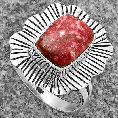 Natural Pink Thulite - Norway Ring size-8 R-1086 SDR175590