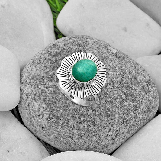 Natural Paraiba Amazonite Ring size-7 R-1086 SDR175593