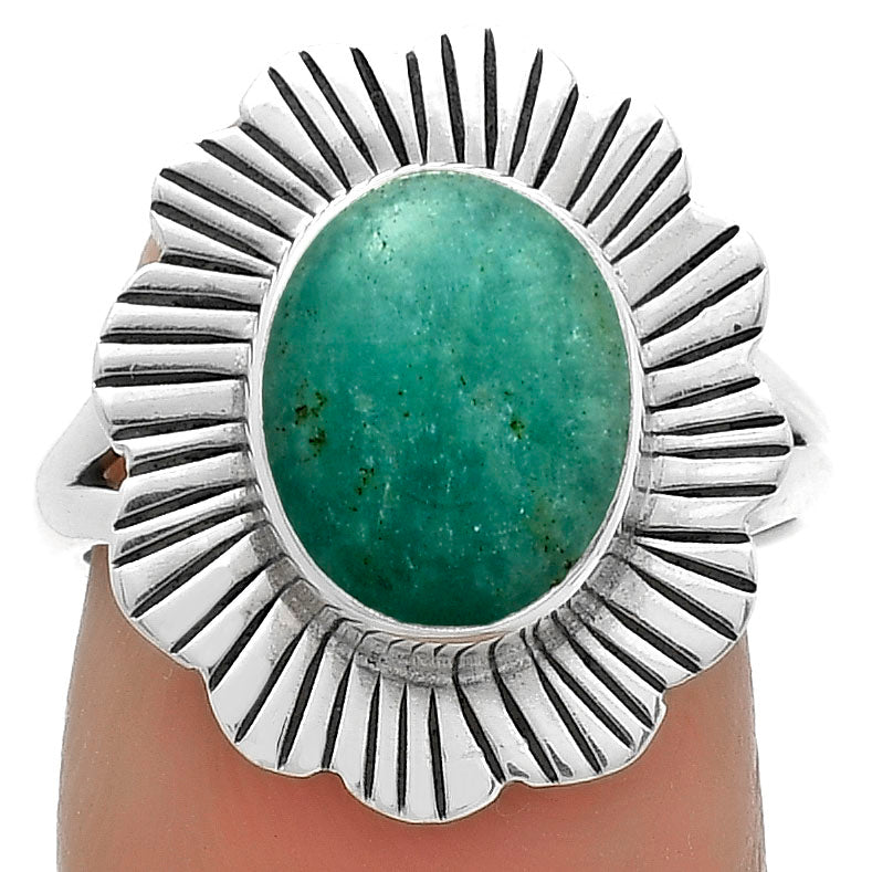 Natural Paraiba Amazonite Ring size-7 R-1086 SDR175600