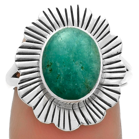 Natural Paraiba Amazonite Ring size-7 R-1086 SDR175600