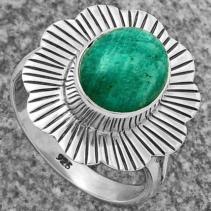 Natural Paraiba Amazonite Ring size-7.5 R-1086 SDR175607