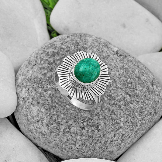 Natural Paraiba Amazonite Ring size-7.5 R-1086 SDR175607