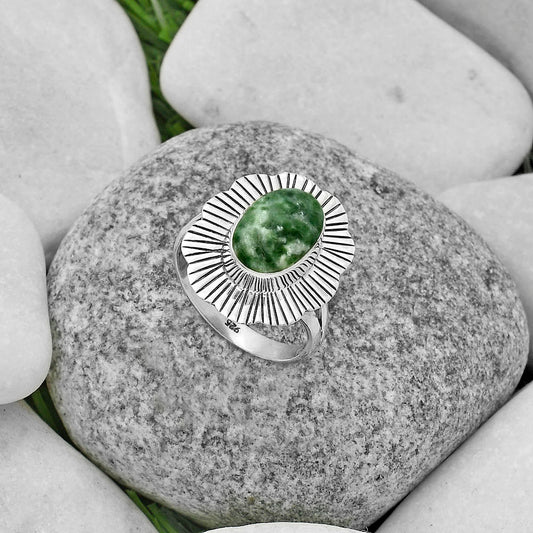 Natural Dioptase Ring size-8 R-1086 SDR175613