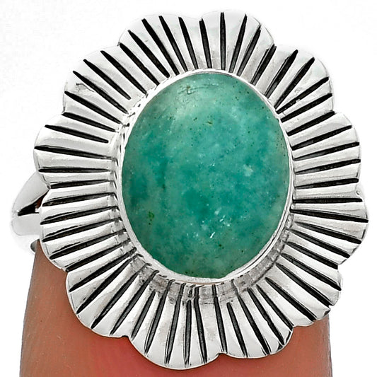 Natural Paraiba Amazonite Ring size-7 R-1086 SDR175624