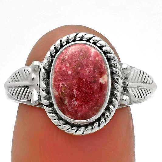 Natural Pink Thulite - Norway Ring size-8.5 R-1403 SDR175680