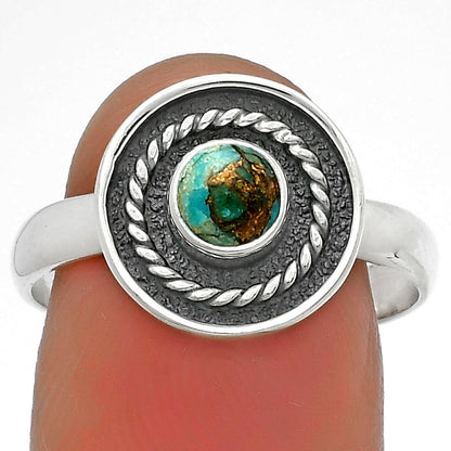 Copper Blue Turquoise - Arizona Ring size-8.5 R-1439 SDR175696