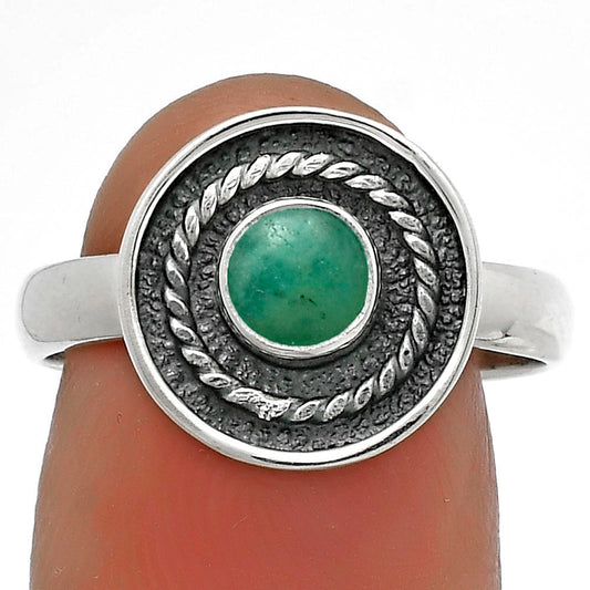 Natural Paraiba Amazonite Ring size-8 R-1439 SDR175700