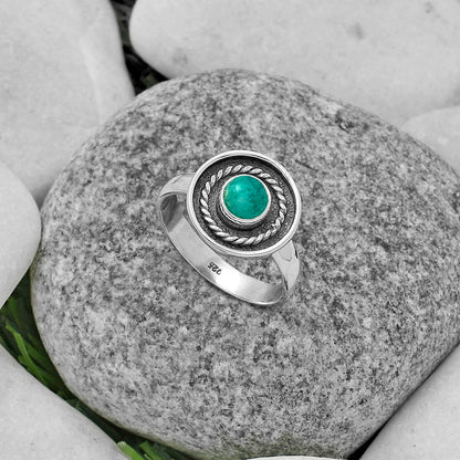 Natural Paraiba Amazonite Ring size-7 R-1439 SDR175703