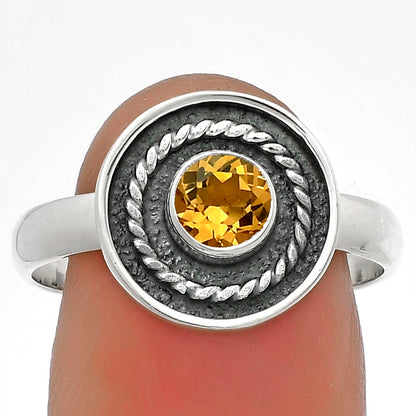 Natural Citrine Ring size-7.5 R-1439 SDR175711