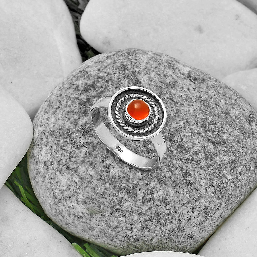 Natural Carnelian Ring size-7 R-1439 SDR175726
